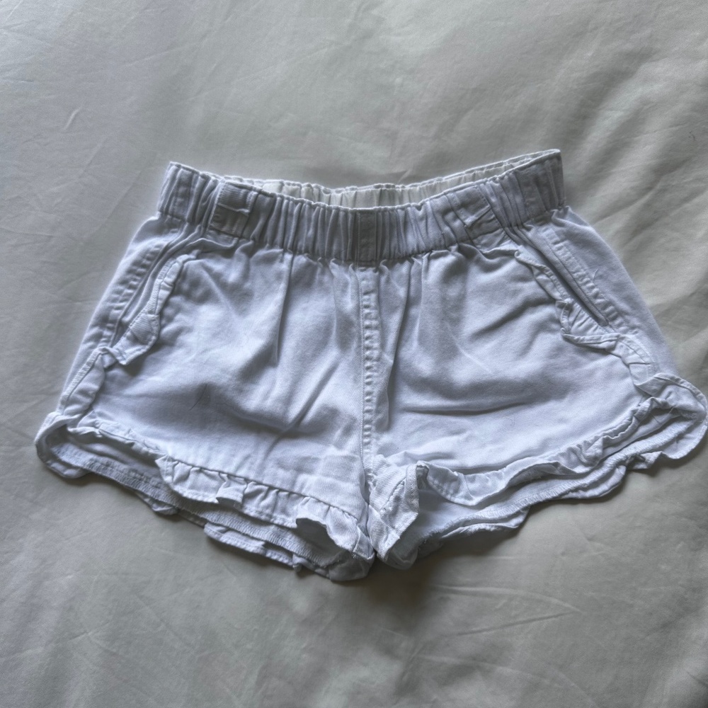 Crewcuts Girls' ruffle pull-on short in soft chino